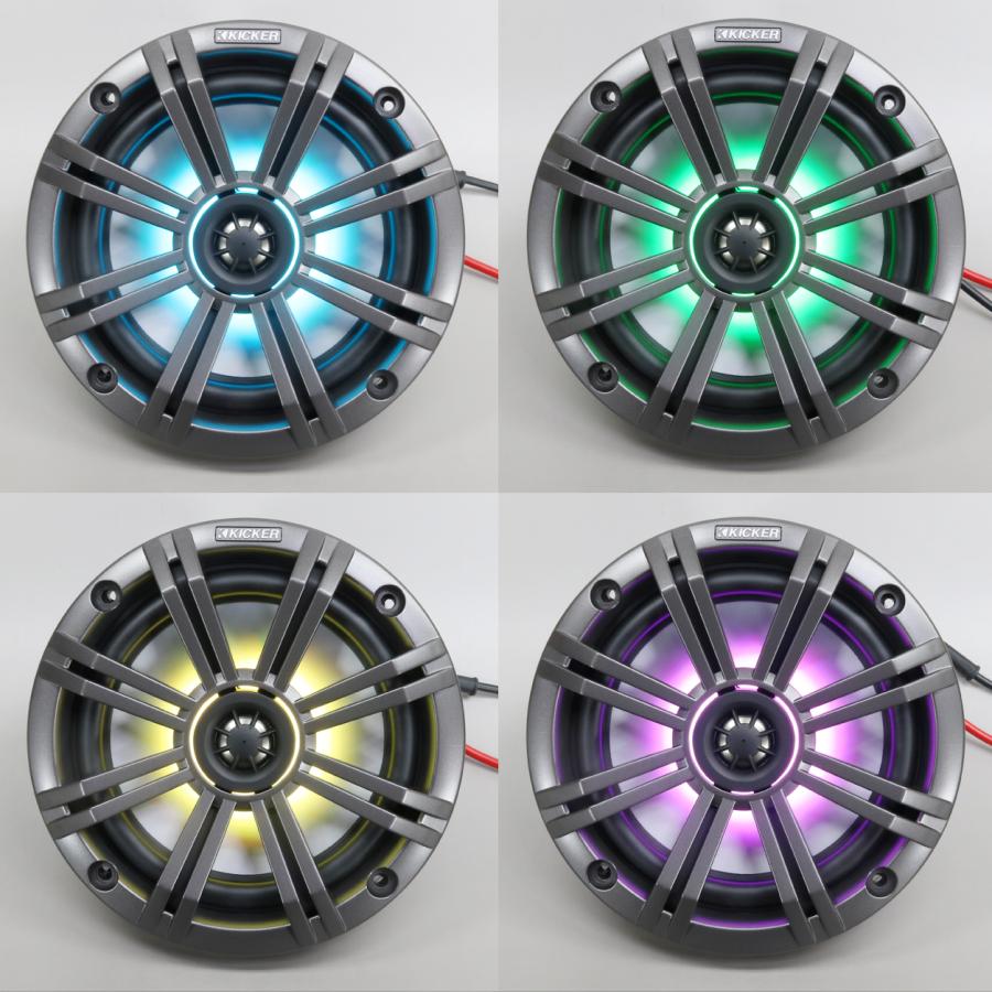 キッカー 6.5インチ マリンスピーカー 2way LED付き 防水スピーカー |  | 06