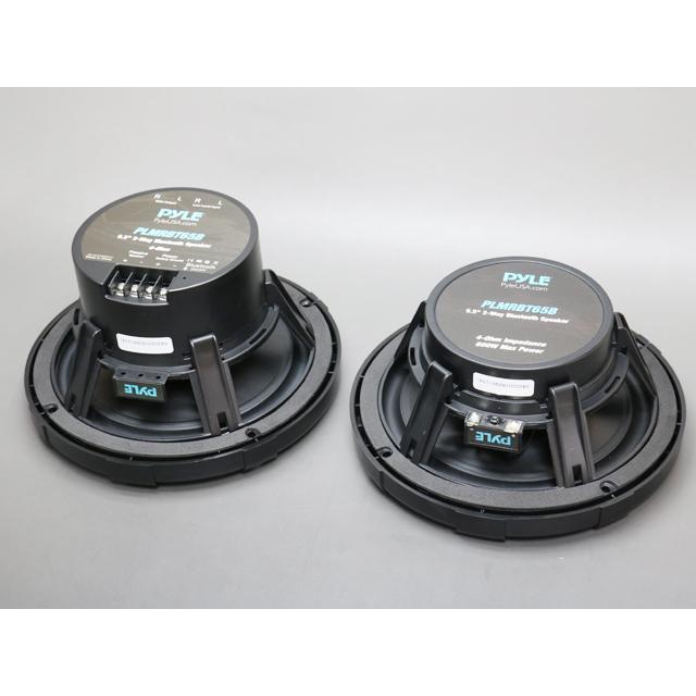 Bluetoothアンプ内蔵 2Way 6.5インチ 防水スピーカー : サムテック