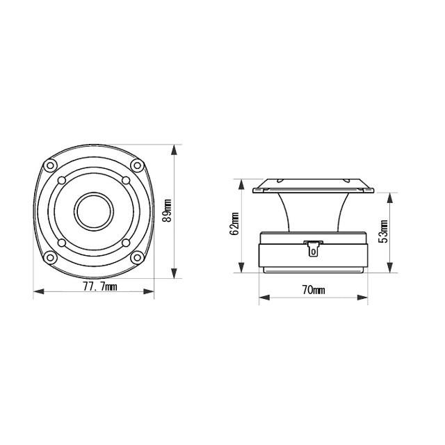 1インチ 高級ツイーター ペア |  | 03
