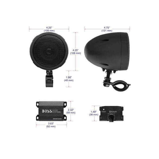 防水バイク用 アンプ付き Bluetoothスピーカー : サムテック 防水バイク用 アンプ付き Bluetoothスピーカー : サムテック
