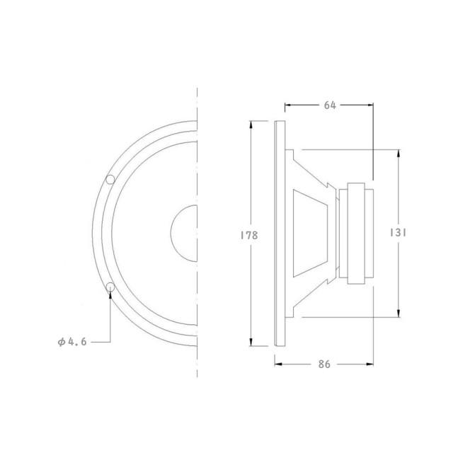 キッカー 16.5cm マリンスピーカー 2way 防水スピーカー |  | 05