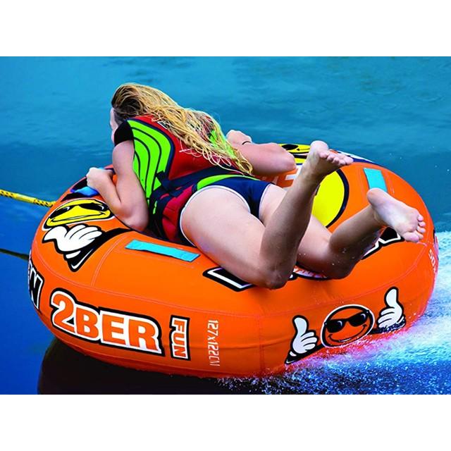 1人乗り WOW トーイングチューブ ロープ&空気入れセット |  | 02