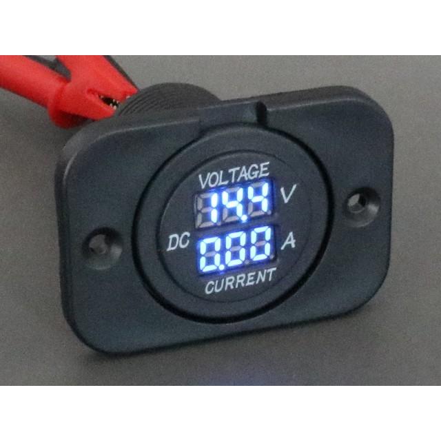 デジタル 電流計・電圧計 10A DC12V | 