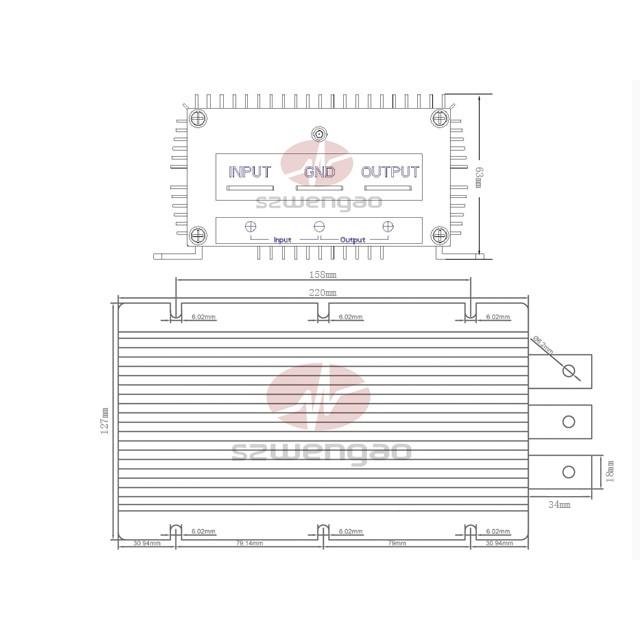 DC24V→DC12Ｖ 100A 変圧器 |  | 04