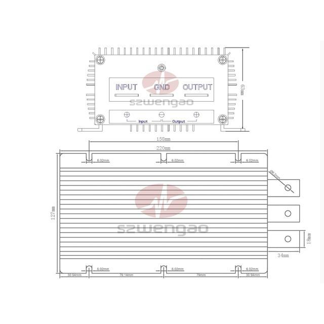 DC24V→DC12Ｖ 85A 変圧器 |  | 04