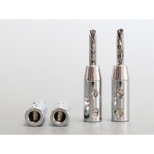 高級ロジウムメッキ バナナプラグ |  | 03