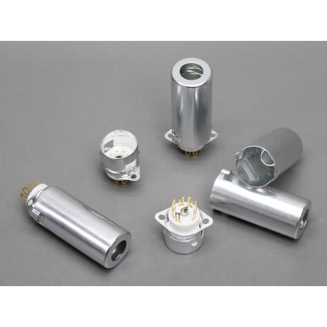 金メッキ 真空管ソケット付き シールドケース49mm (MT管) |  | 01