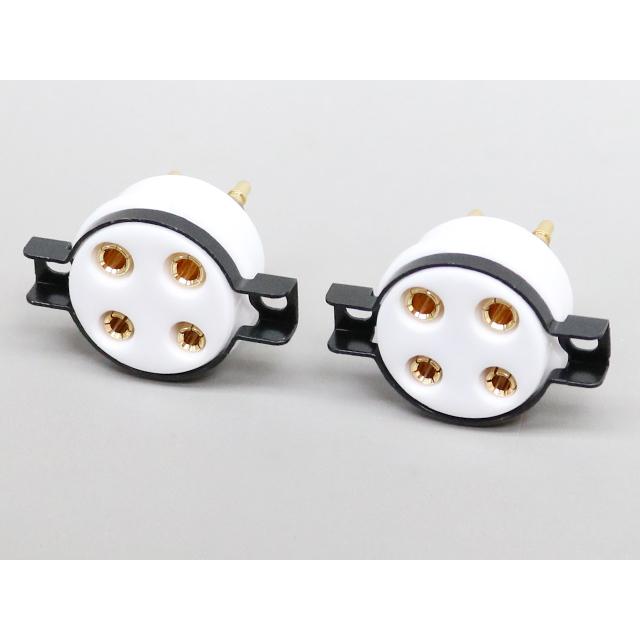 金メッキ 4ピン 真空管ソケット | 