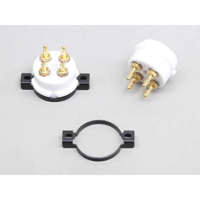 金メッキ 4ピン 真空管ソケット |  | 01