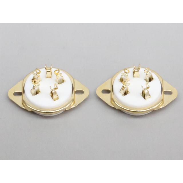 金メッキ 5ピン 真空管ソケット |  | 01