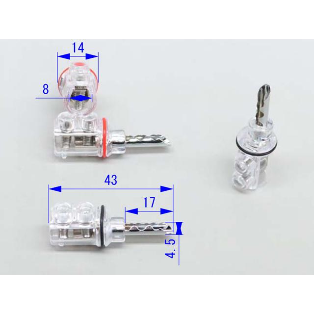 高級ロジウムメッキ バナナプラグ |  | 04