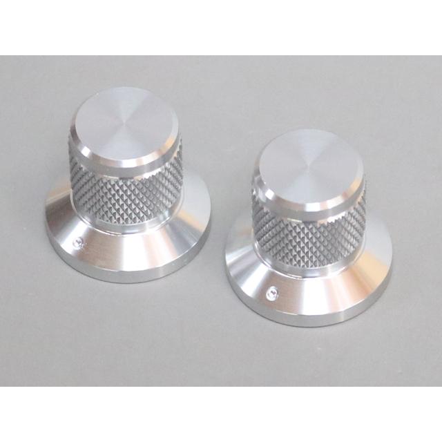 25mm(6.0)アルミ削り出しツマミ シルバー | 