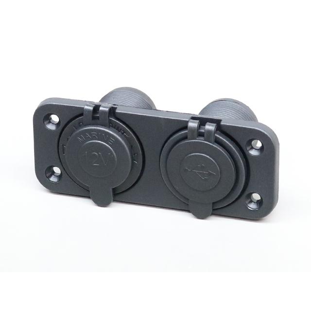 マリン用 12Vシガーソケット＋USBソケット | 