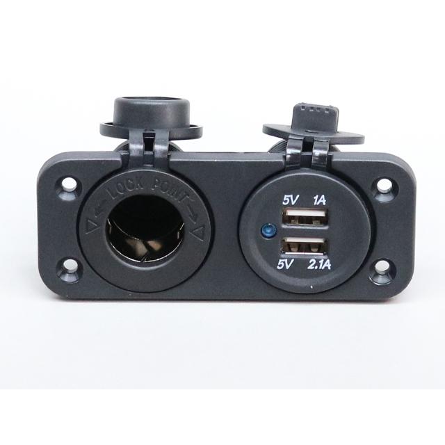 マリン用 12Vシガーソケット＋USBソケット |  | 01