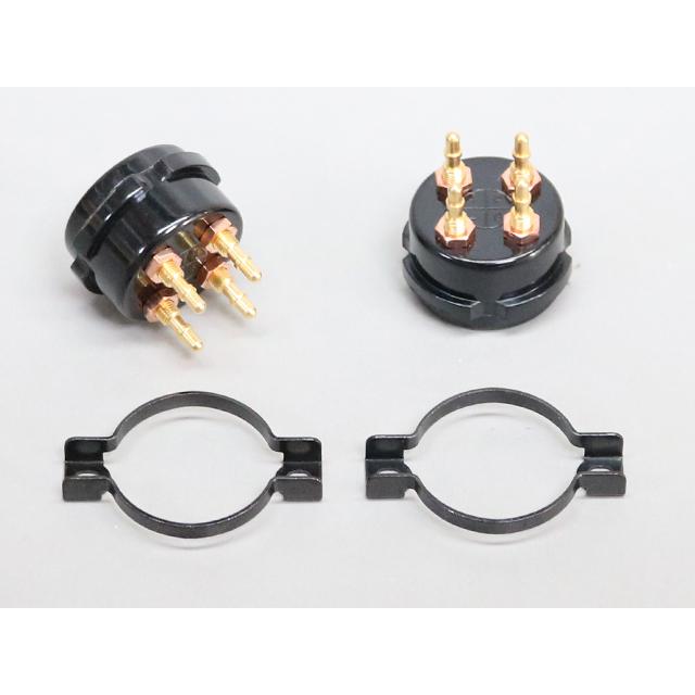 金メッキ 4ピン 真空管ソケット |  | 01