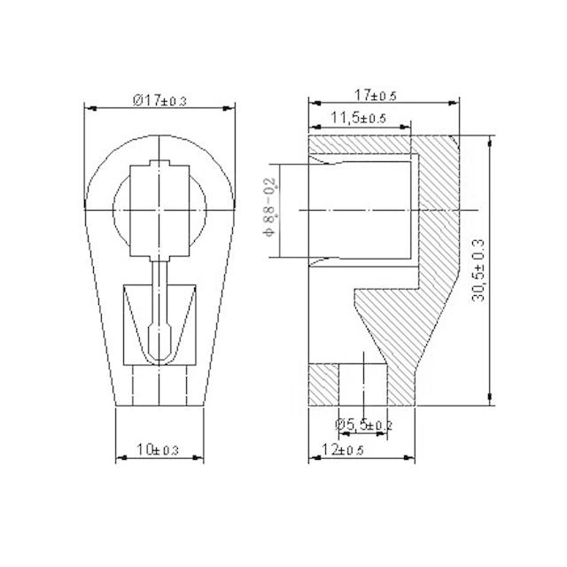 9mm 金メッキ グリッドキャップ |  | 02