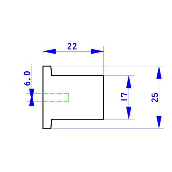 25mm(6.0)アルミ削り出しツマミ ゴールド |  | 03