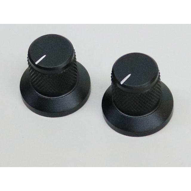 25mm(6.0)アルミ削り出しツマミ ブラック | 