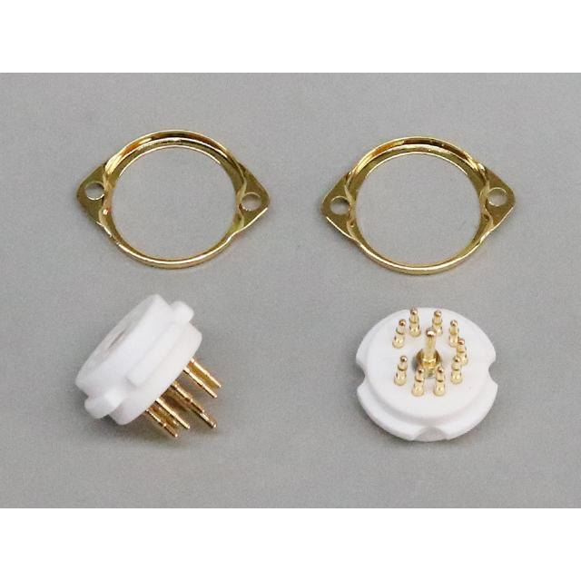 金メッキ 9ピン MT管 真空管ソケット |  | 02