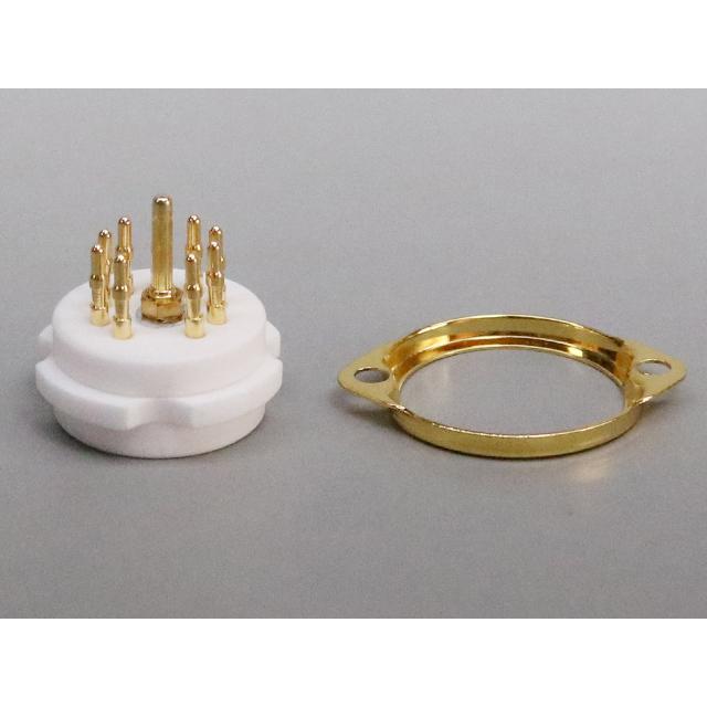 金メッキ 9ピン MT管 真空管ソケット |  | 03