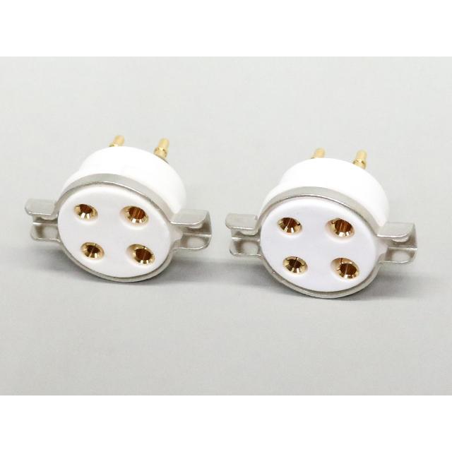 金メッキ 4ピン 真空管ソケット | 