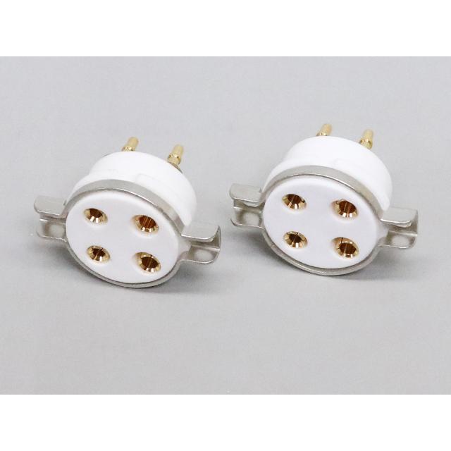 金メッキ 4ピン 真空管ソケット |  | 01