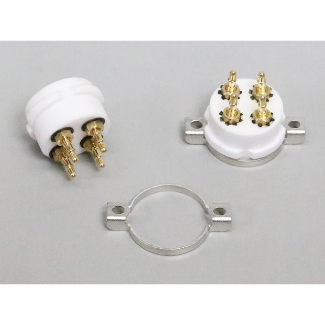 金メッキ 4ピン 真空管ソケット |  | 02