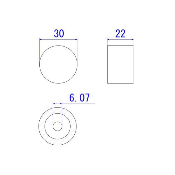 30mm(6.0)アルミ削り出しツマミ｜sumtech01｜03