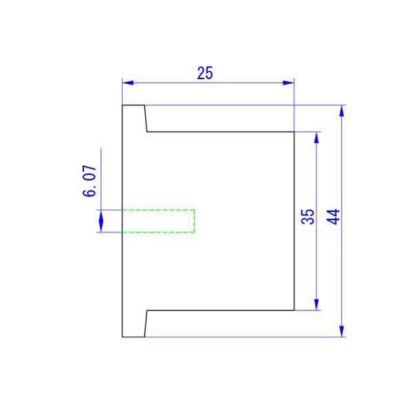 44mm(6.0)アルミ削り出しツマミ ブラック |  | 04