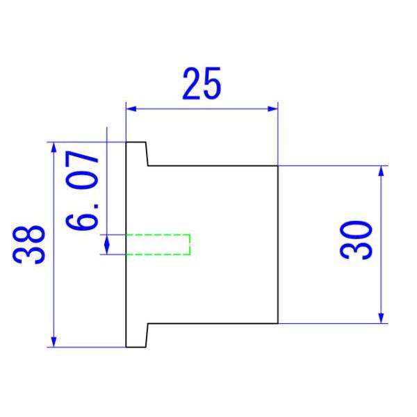 38mm(6.0)アルミ削り出しツマミ ブラック |  | 02