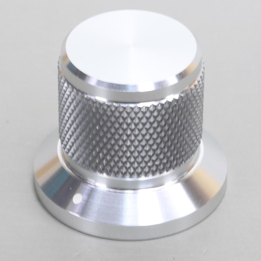 30mm(6.0)高級 ツマミ アルミ 削り出し シルバー ボリューム つまみ | 