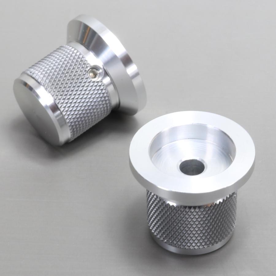 30mm(6.0)高級 ツマミ アルミ 削り出し シルバー ボリューム つまみ |  | 02
