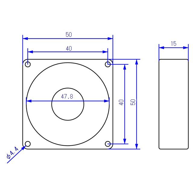 DC12V 50×50×15 冷却ファン |  | 02