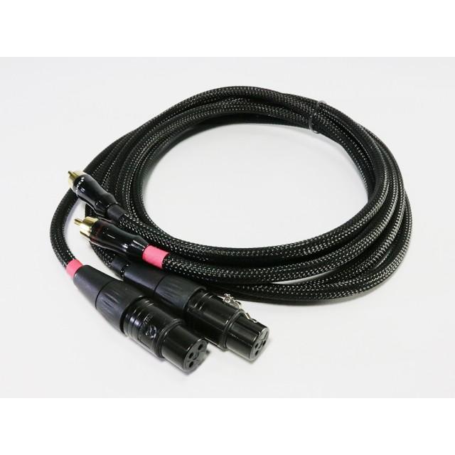 金メッキ XLR キャノン(メス) ⇔ RCA 変換ケーブル シールド線 |  | 01