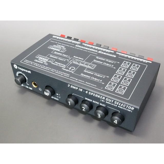 スピーカーセレクター スピーカー切替機 2in ⇔ 4out | 