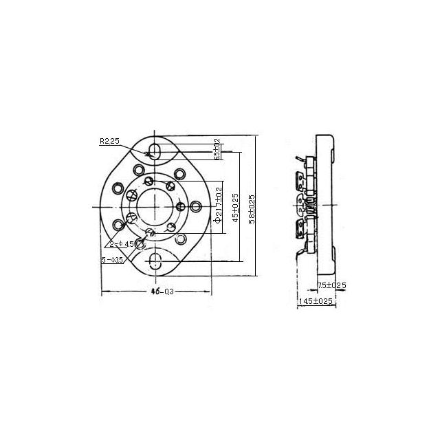 金メッキ 7ピン 真空管ソケット |  | 02