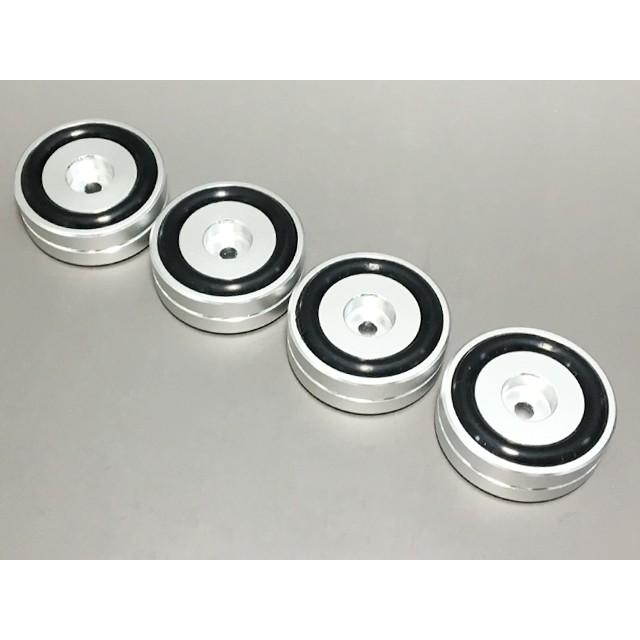 40mm ゴム脚 シルバー アルミ | 