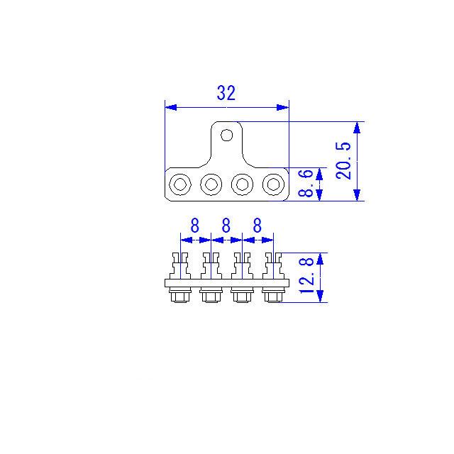 金メッキ ラグ板 4ピン |  | 03