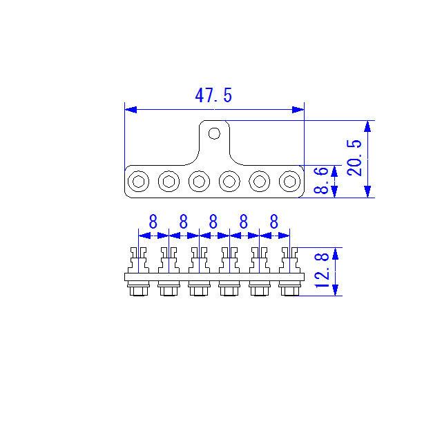金メッキ ラグ板 6ピン |  | 03