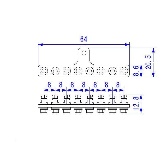 金メッキ ラグ板 8ピン |  | 03