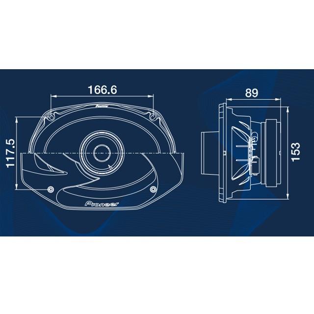 【海外取り寄せ商品】パイオニア TS-6900PRO 6×9インチ 2Way カースピーカー |  | 02