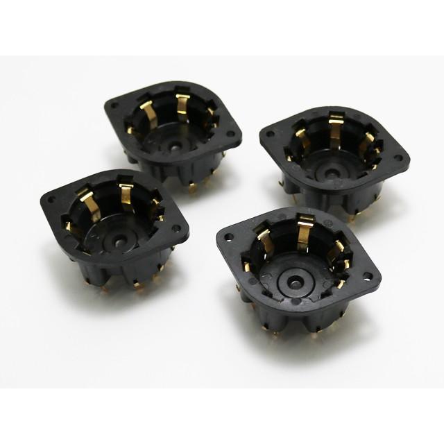 金メッキ 真空管ソケット 8ピン サイドコンタクト モールド | 