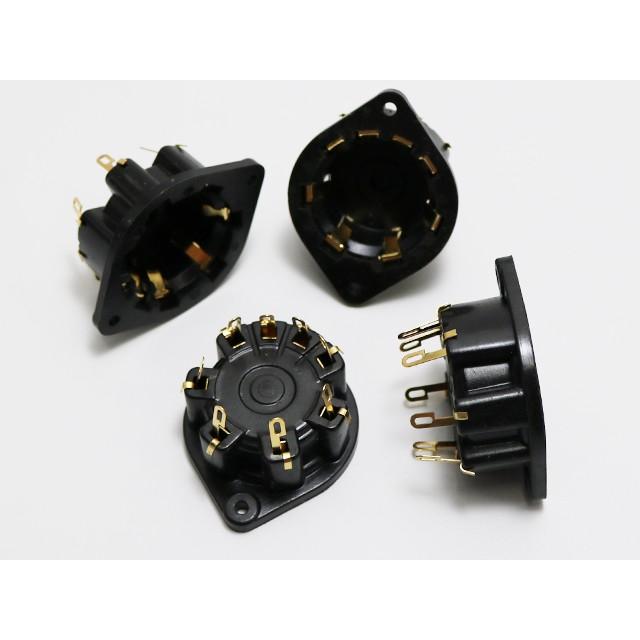 金メッキ 真空管ソケット 8ピン サイドコンタクト モールド |  | 01