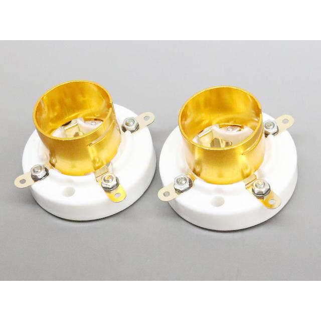 金メッキ 4ピン 真空管ソケット バヨネット式 | 