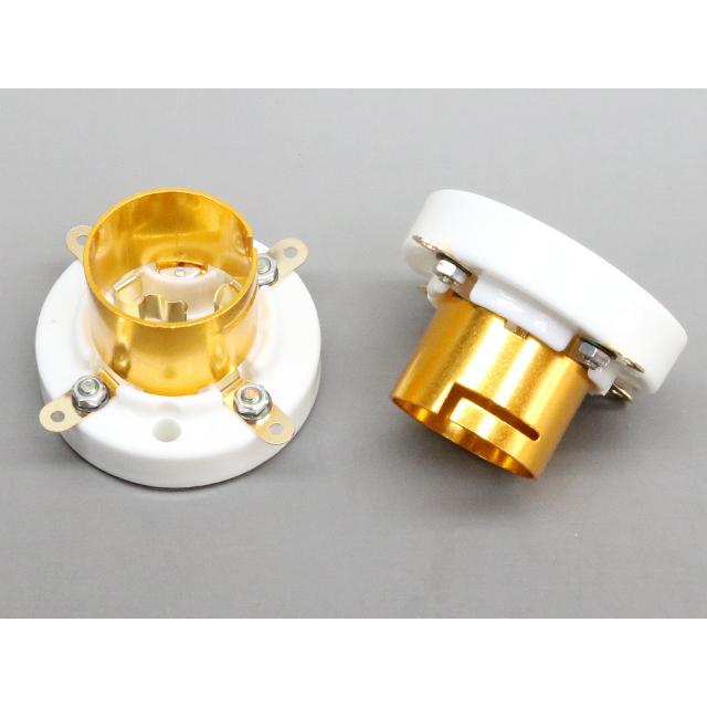 金メッキ 4ピン 真空管ソケット バヨネット式 |  | 02