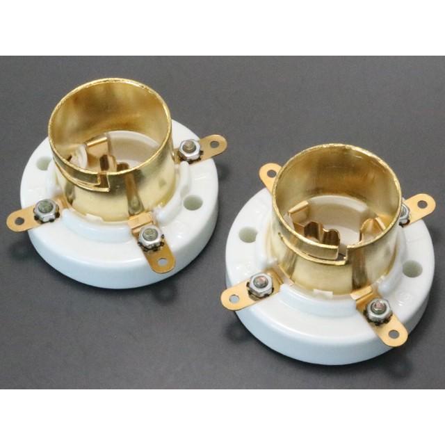 金メッキ 4ピン 真空管ソケット ジャンボバヨネット式 | 
