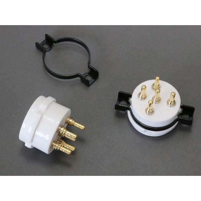 金メッキ 5ピン 真空管ソケット |  | 01