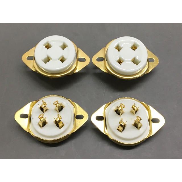 金メッキ 4ピン 真空管ソケット |  | 01