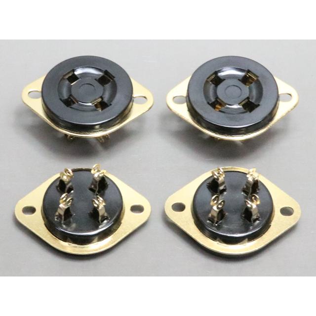 金メッキ 4ピン 真空管ソケット |  | 01