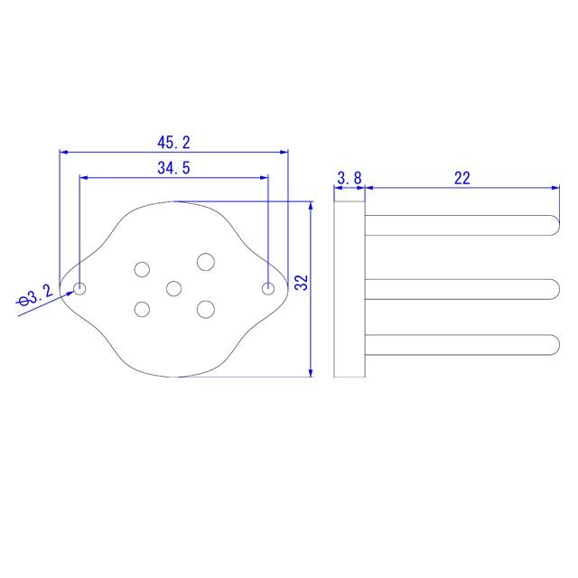 金メッキ 5ピン 真空管ソケット |  | 02